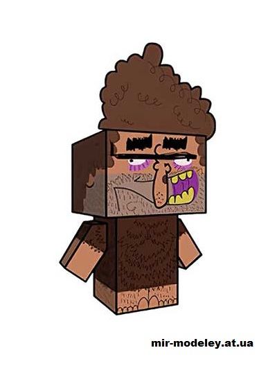 №15722 - Caver (cubeecraft) из бумаги