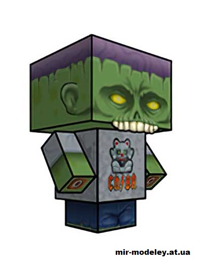 №15739 - CHIBA (cubeecraft) из бумаги