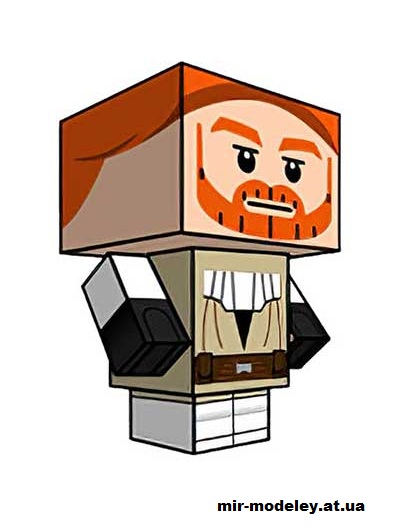 №15790 - LEGO Obi-Wan Kenobi (cubeecraft) из бумаги