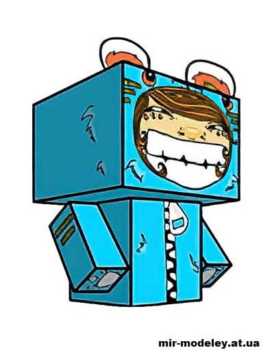 №15733 - Beargirlllll (cubeecraft) из бумаги