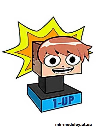 №15750 - Scott Pilgrim 1-Up (cubeecraft) из бумаги