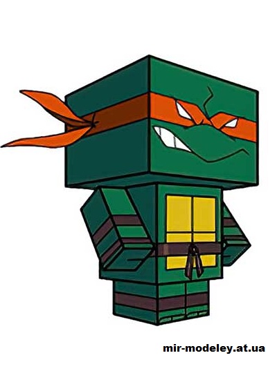 №15764 - Michelangelo (00's) (cubeecraft) из бумаги
