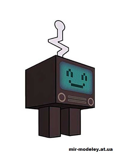 №15740 - TV Head (cubeecraft) из бумаги
