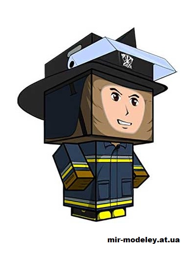 №15711 - Firefighter 80-90 (cubeecraft) из бумаги
