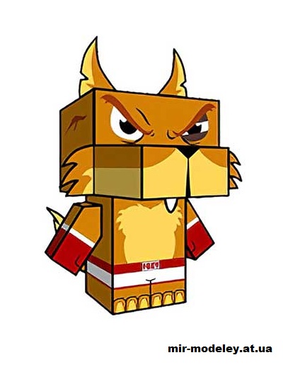 №15731 - Fox Box the Box Fox (cubeecraft) из бумаги