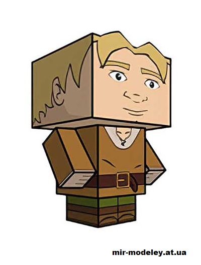 №15812 - Westley (farm boy) (cubeecraft) из бумаги