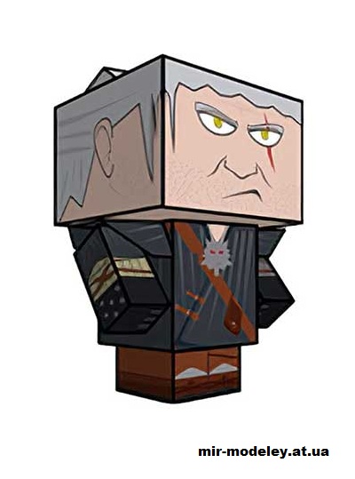 №15803 - Geralt (cubeecraft) из бумаги