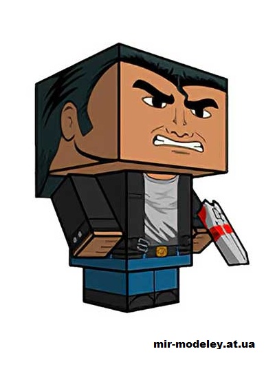 №15866 - Player (cubeecraft) из бумаги