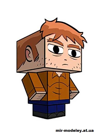 №15821 - Stephen Stills (cubeecraft) из бумаги