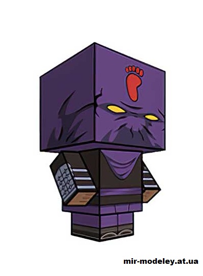 №15795 - Foot Soldier (80's) (cubeecraft) из бумаги