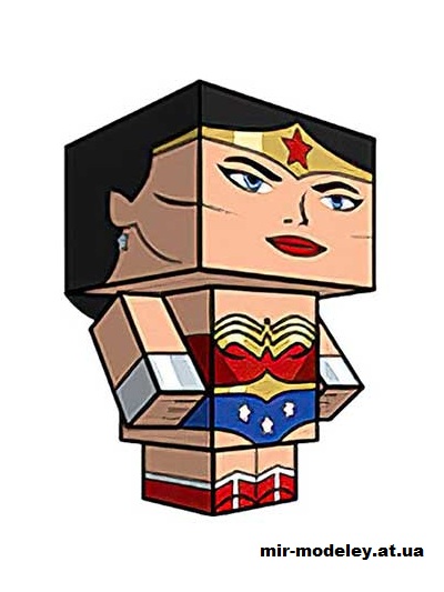 №15874 - Wonder Woman (Animated Ver) (cubeecraft) из бумаги