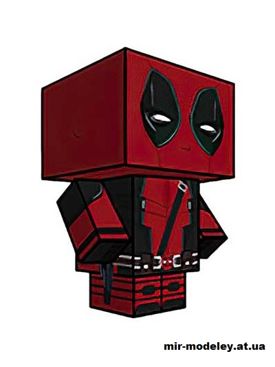 №15891 - Deadpool (movie version) (cubeecraft) из бумаги