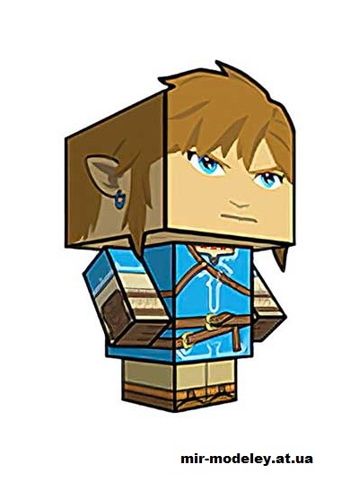 №15873 - Link (BotW Ver) (cubeecraft) из бумаги