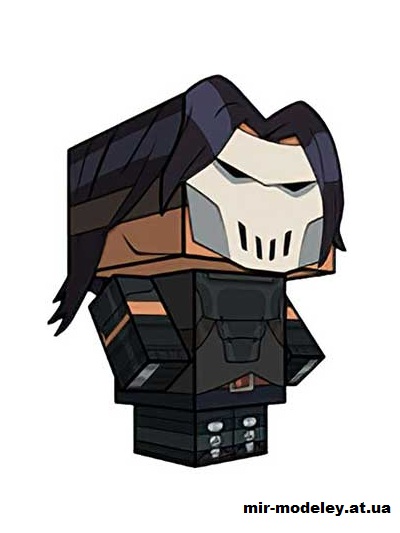 №15855 - Casey Jones (00's) (cubeecraft) из бумаги
