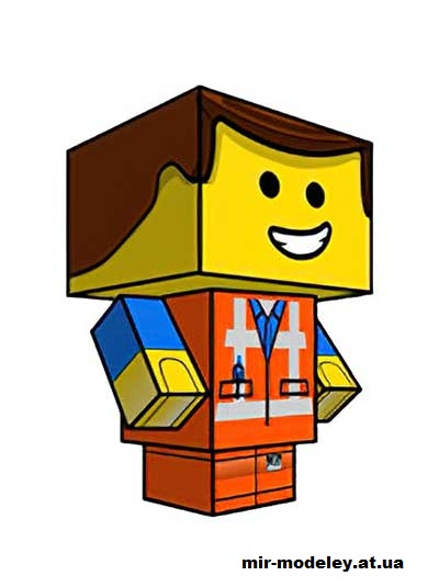 №15881 - Emmet Brickowski (cubeecraft) из бумаги
