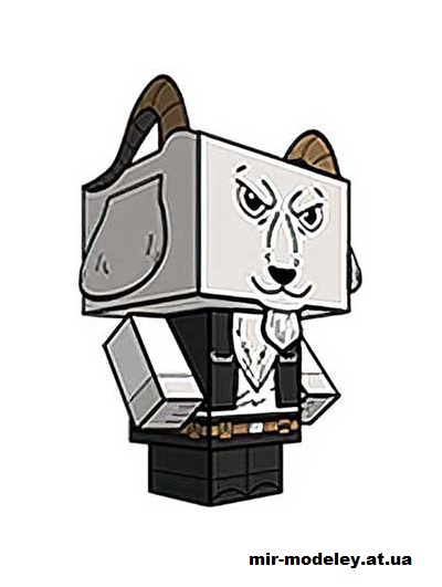 №15845 - Mr. Sunday Movies (cubeecraft) из бумаги
