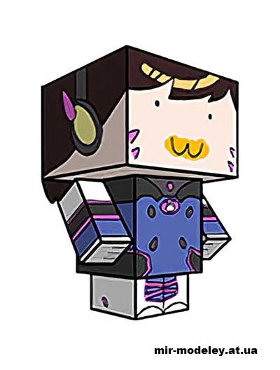 №15883 - Gremlin D.Va (cubeecraft) из бумаги