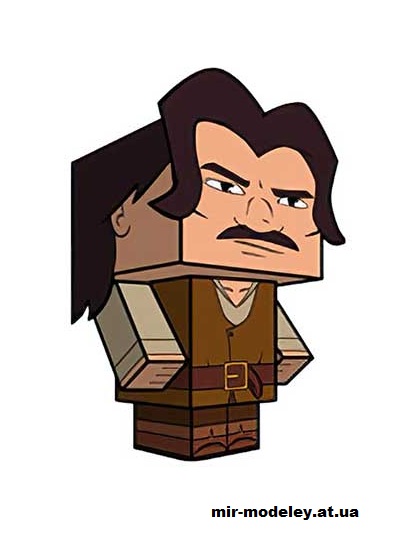 №15816 - Inigo Montoya (cubeecraft) из бумаги