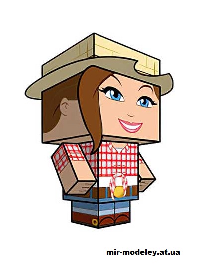 №15827 - Sara (cubeecraft) из бумаги