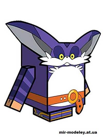 №15857 - Big the Cat (cubeecraft) из бумаги