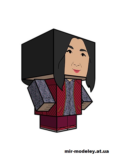 №15835 - Evelyn Wang (cubeecraft) из бумаги