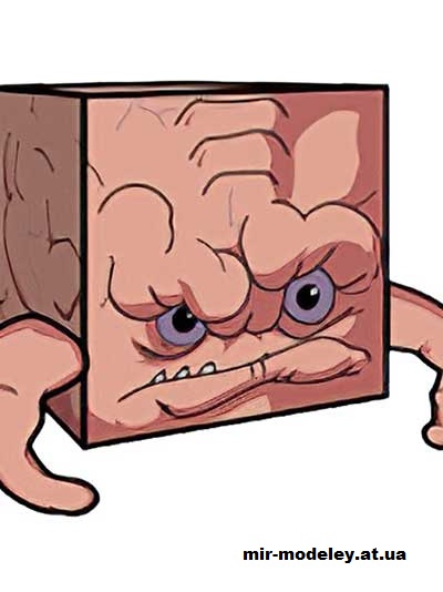 №15793 - Krang (80's) (cubeecraft) из бумаги