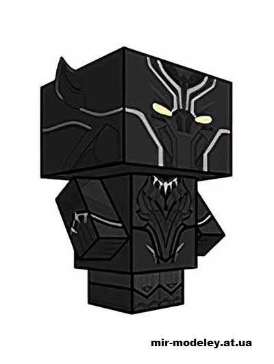 №15837 - Black Panther (cubeecraft) из бумаги