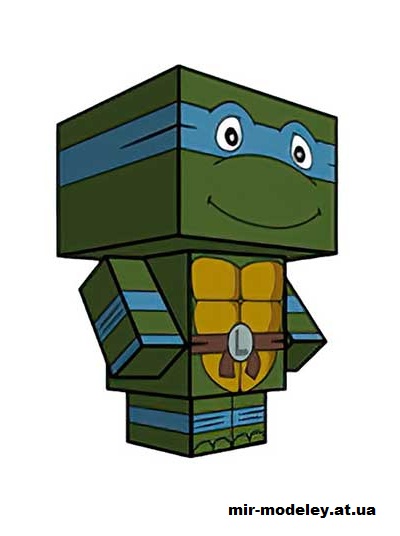 №15800 - Leonardo (80's) (cubeecraft) из бумаги