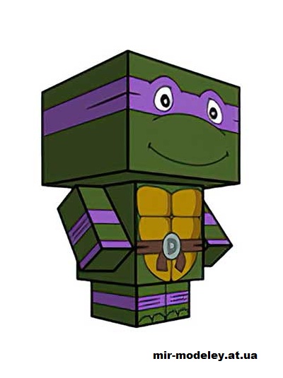 №15798 - Donatello (80's) (cubeecraft) из бумаги