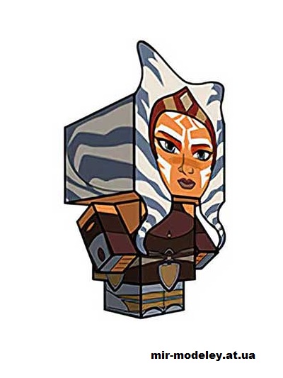 №15838 - Ahsoka Tano (cubeecraft) из бумаги