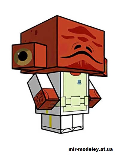 №15929 - Admiral Ackbar (cubeecraft) из бумаги