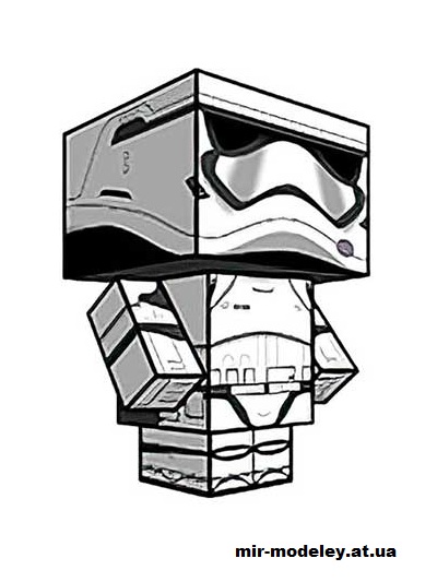 №15907 - First Order Stormtrooper (cubeecraft) из бумаги