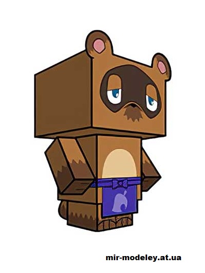 №15931 - Tom Nook (cubeecraft) из бумаги