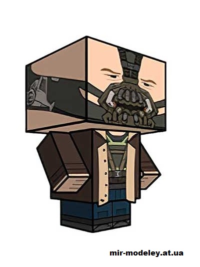 №15959 - Dark Knight Bane (cubeecraft) из бумаги