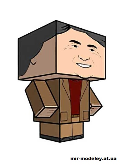 №15977 - Carl Sagan (cubeecraft) из бумаги