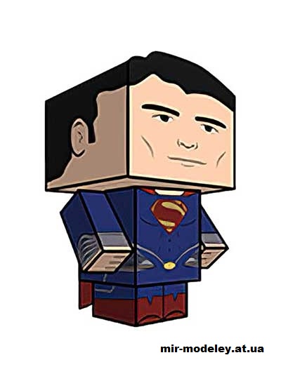 №15932 - Superman (Man of Steel version) (cubeecraft) из бумаги