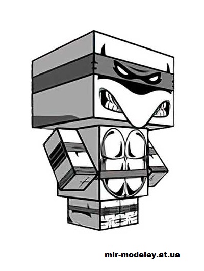 №15948 - TMNT (Comic Ver) (cubeecraft) из бумаги