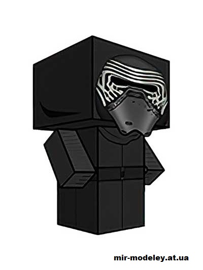 №15894 - Kylo Ren (cubeecraft) из бумаги