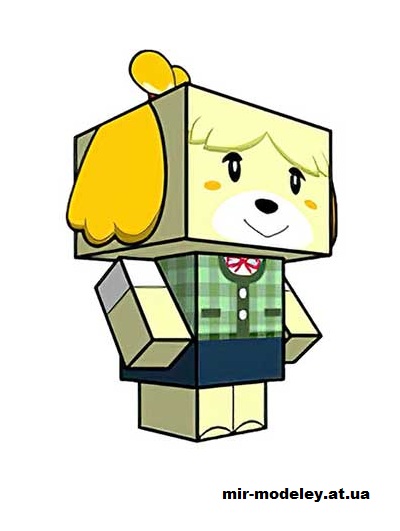№15922 - Isabelle (DBZ version) (cubeecraft) из бумаги