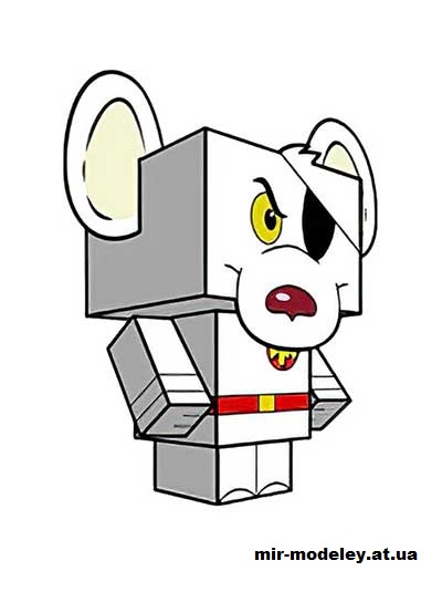 №15923 - Danger Mouse (cubeecraft) из бумаги