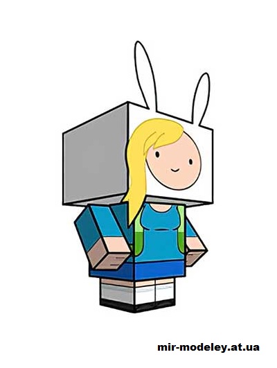 №15984 - Fionna (cubeecraft) из бумаги