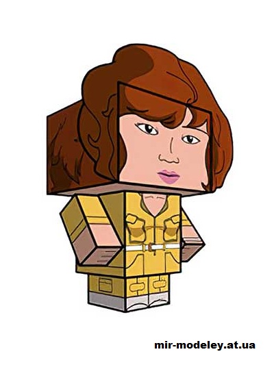 №15979 - April O'Neil (80's) (cubeecraft) из бумаги
