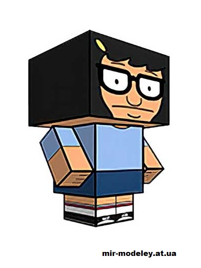 №15896 - Tina Belcher (cubeecraft) из бумаги