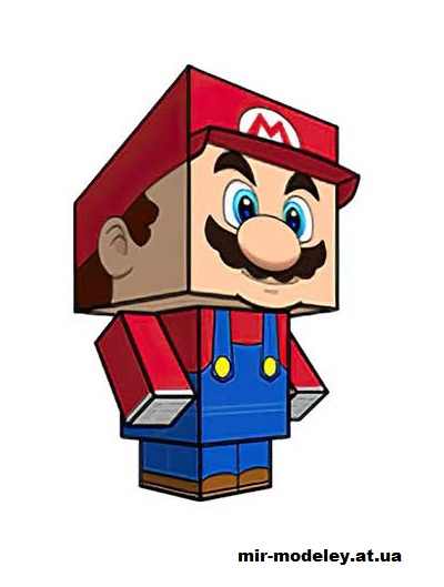 №15964 - Mario (cubeecraft) из бумаги