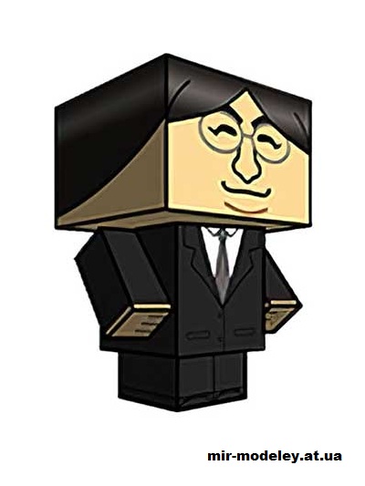 №15905 - Satoru Iwata (cubeecraft) из бумаги