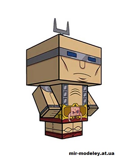 №15980 - Krang (in Biosuit) (cubeecraft) из бумаги