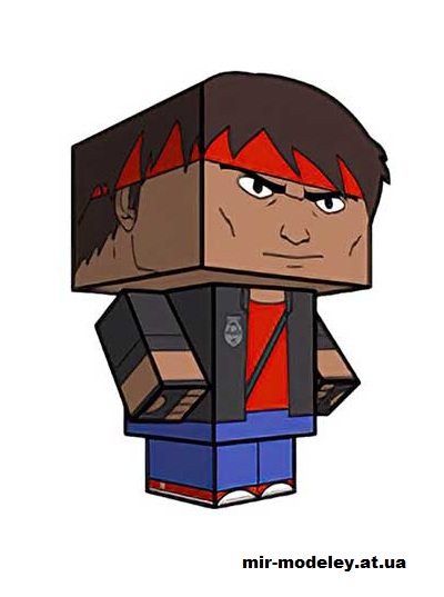 №15906 - Kung Fury (cubeecraft) из бумаги