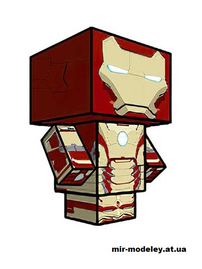 №15936 - Iron Man (Mark XLII armor) (cubeecraft) из бумаги