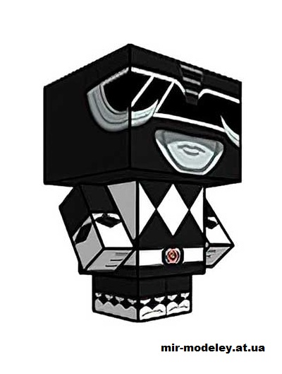 №15938 - Black Ranger (cubeecraft) из бумаги
