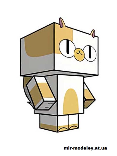 №15983 - Cake (cubeecraft) из бумаги